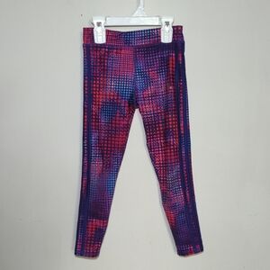 Adidas Climalite Purple Dot Leggings Girls Size 6
